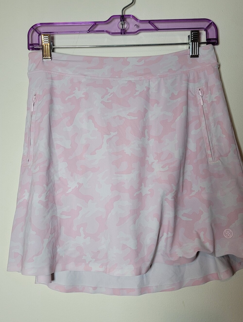 G/FORE Pink & White Camo Golf Skort Small Workout